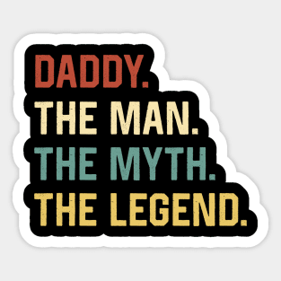 Fathers Day Shirt The Man Myth Legend Daddy Papa Gift Sticker